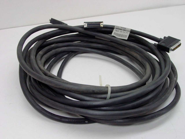 IBM 21F9350 9835 V.24 Enhanced 50ft cable coiled — full cable view showing length and dark gray jacket