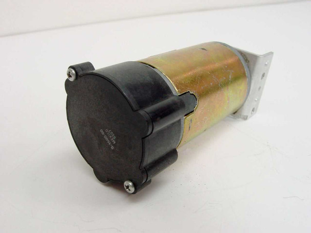 Buhler 1.13.043.107B DC motor rear view showing black encoder housing and end cap