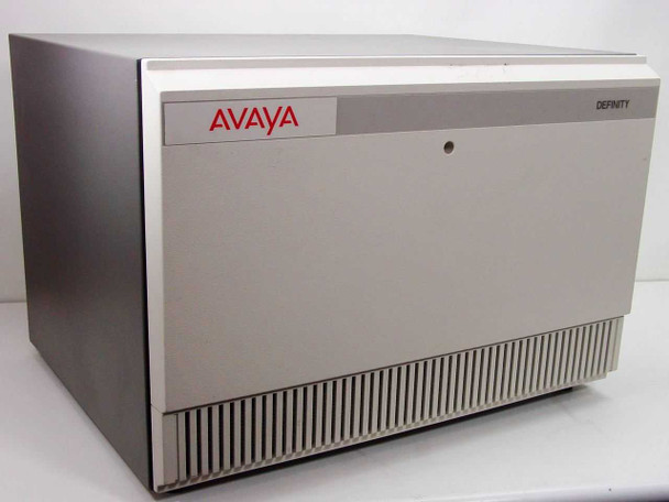 Avaya Definity ECS Carrier Card Enclosure SD-66984-01 — front panel with Avaya logo and Definity badge, enclosure closed