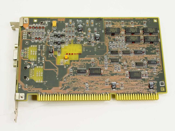 Cabletron T2015 Token Ring ISA network card – solder-side PCB view showing memory ICs and ISA edge connector