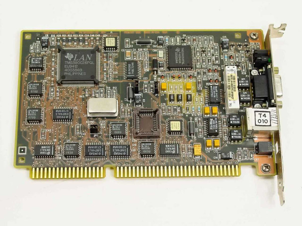Cabletron T2015 Token Ring ISA NIC – top-side PCB view showing TMS380C26PQL chip and component layout