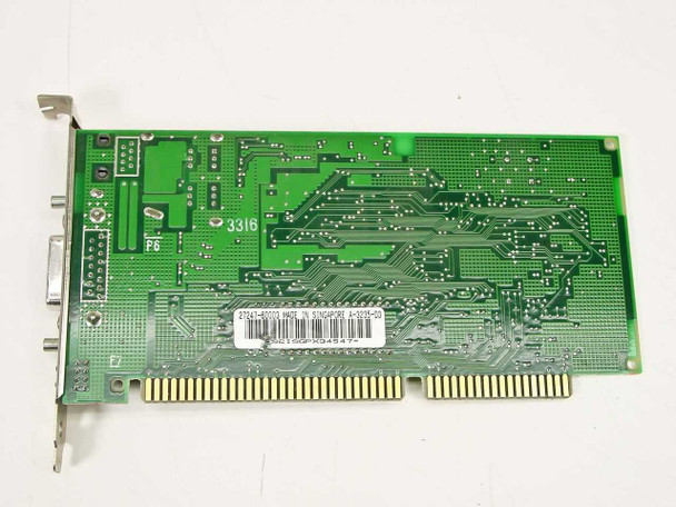 HP 27247-60003 ISA NIC — solder-side PCB view showing part number 27247-60003, 'Made in Singapore' label, and ISA edge connector