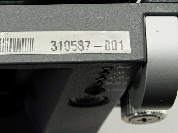 HP ProLiant DL380 310587-001 part number label closeup on chassis
