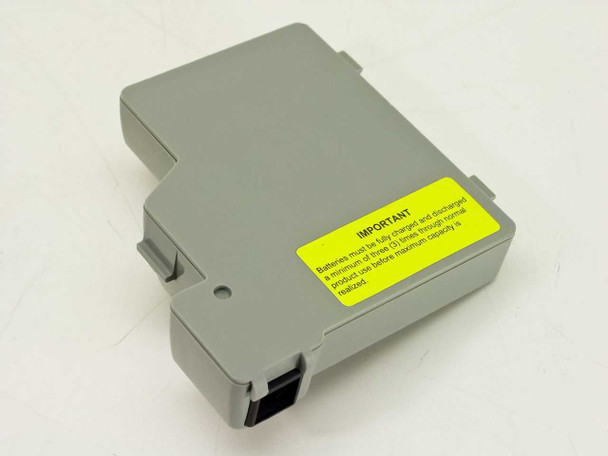 Zebra CC14035-3 battery pack – rear side with yellow IMPORTANT conditioning label