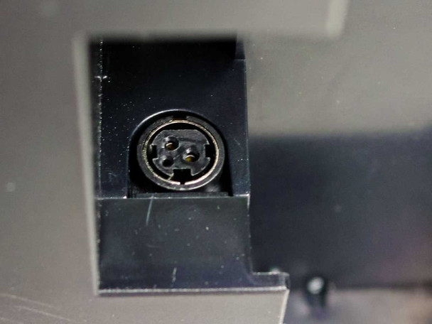 Lukhan LK-B20 DC power jack port closeup showing round barrel connector receptacle