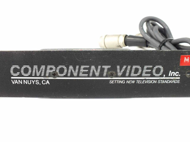 Component Video Inc Inc Van Nuys CA logo detail on front panel of 17612 breakout box