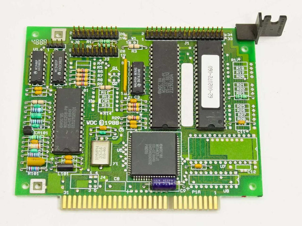 WDC 60-000210-02 Rev XO ISA controller card – front view showing PCB with WD2010B-PL chip and edge connector