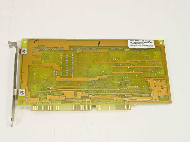 Western Digital WD1003V-MM2 controller card — rear PCB view showing solder side, drive edge connectors along bottom, and label with part number 61-600173-00