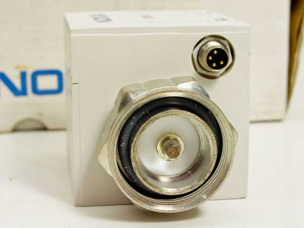 Nokia WBVB module front face showing large 7/16 DIN RF connector and 4-pin circular PITA control connector