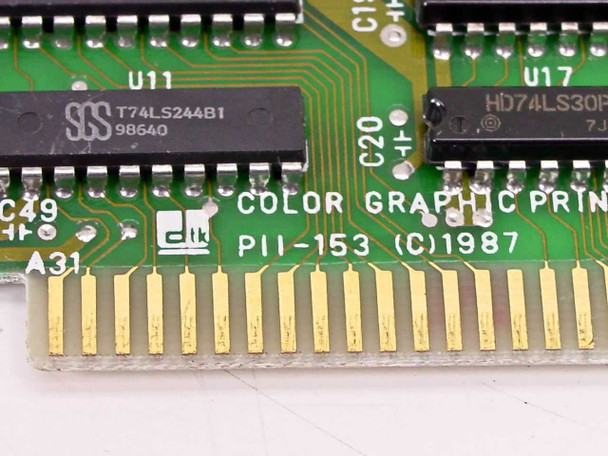 DTK PII-153 8-Bit ISA Color Graphic Printer Card - Parallel and Serial Ports