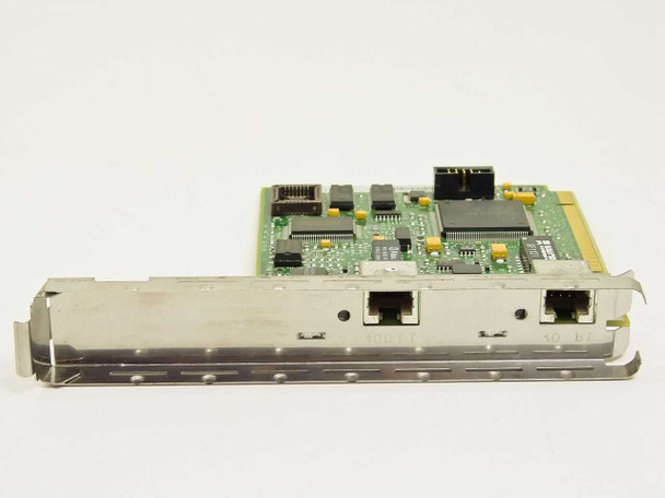 HP 5182-5446 PCI Network Card – angled side profile view showing dual RJ-45 ports on the bracket
