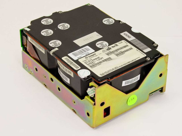 Seagate ST41200NM 1.2GB full height SCSI hard drive — side and top view showing drive label and metal chassis with mounting bracket