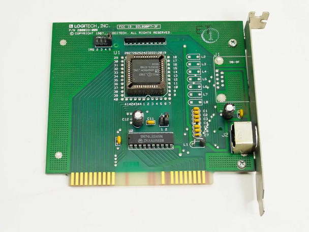 Logitech 200033-008 8 Bit Bus Mouse Inport Adapter Controller Card