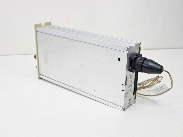 Gould 13-4615-10 DC Amplifier Plug-In Module – left-side view showing aluminum chassis and rear circular connector