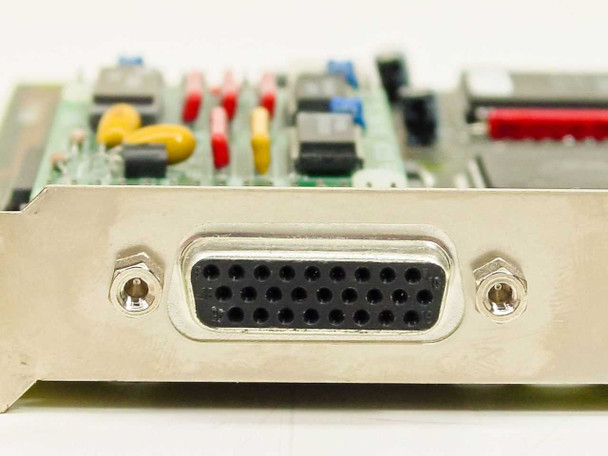 SDL Communications WANic 5-0032G – bracket port detail showing DB25 female V.35 connector (Port 0)