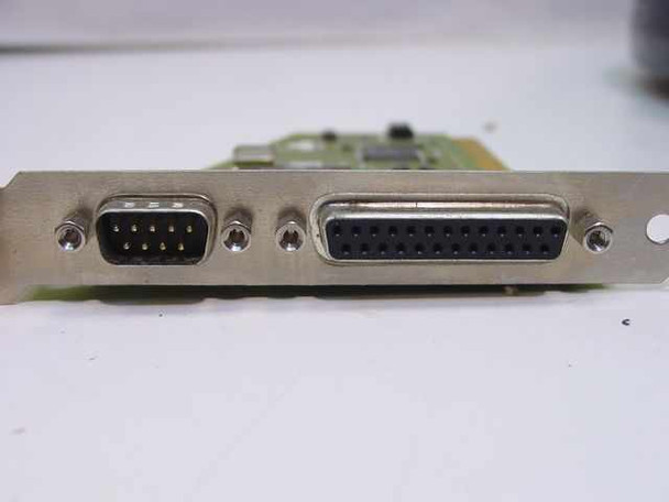 Lava Moko L73.1 2SP PCI card bracket view showing DB9 serial and DB25 parallel port connectors