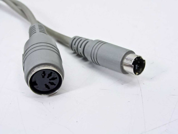 Metrologic MS9540 53002B KB wedge cable connectors — female AT (5-pin DIN) and male PS/2 (6-pin Mini-DIN)