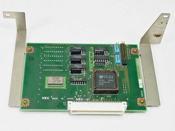 NEC NEC-16T G8ABH ISA I/O adapter plug-in module card front view showing VLSI controller IC and NEC logo