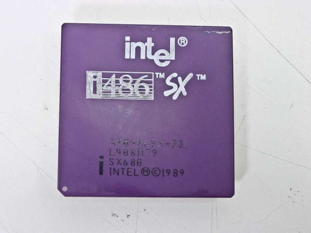 Intel SX680 486SX/33MHz Processor A80486SX-33 Computer CPU - Vintage 1989