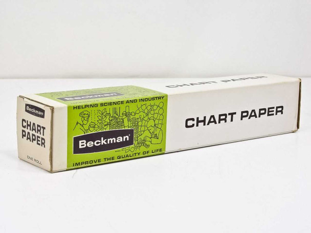 Beckman 101282 Chart Paper box — front and side view showing 'CHART PAPER' label and Beckman branding