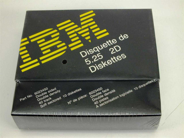 IBM 6023450 5.25 2D Diskettes - Sealed Box of 10