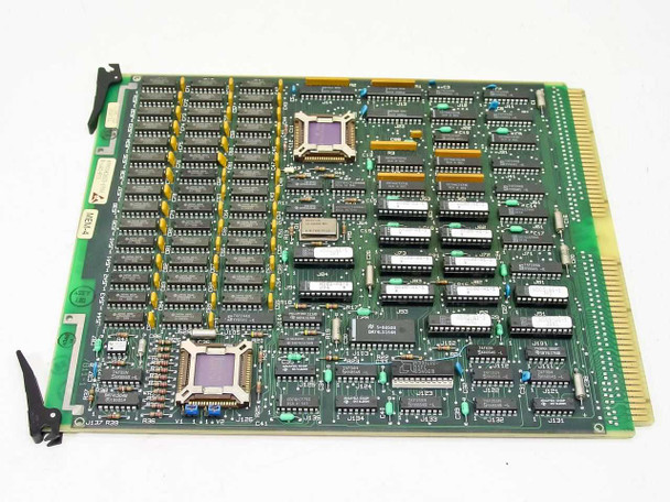 Siemens 4980042613-1906 MEM-4 memory plug-in card — top (component) side showing ICs, DIP chips, and two ceramic processor or ASIC packages