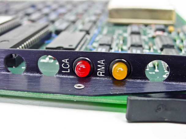 Siemens TMDA Card S30810-Q1748-X — front bracket panel showing LCA red and RMA amber status indicator LEDs