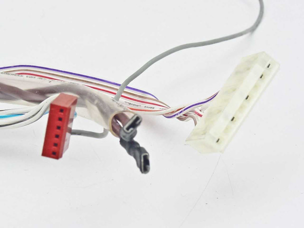 Radius 915-0159R power supply output wire harness with white multi-pin connector and red connector visible