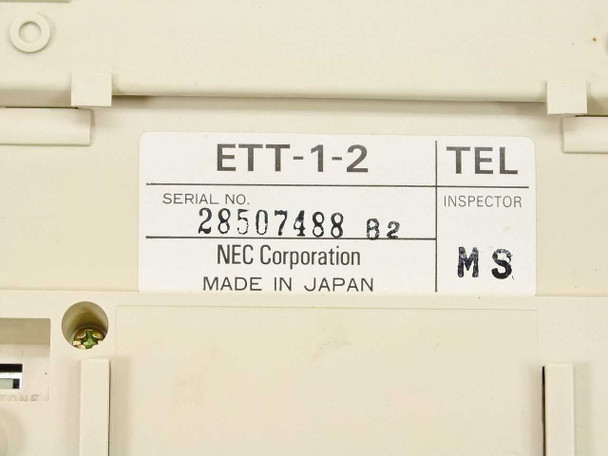 NEC Single Line Phone - Conventional System ETT-1-2