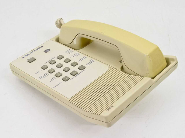 NEC ETT-1-1 Immunex single line phone viewed from above showing keypad and handset cradle