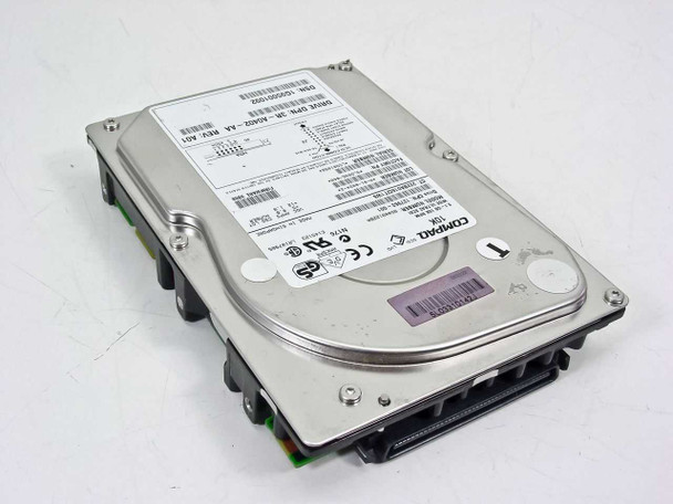 Seagate BD009122BA 9.1GB SCSI hard drive – angled top view showing drive DPN 3R-A0402-AA Rev A01 label