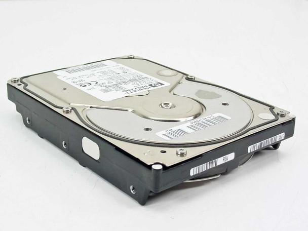 HP D4289-60002 9GB Ultra SCSI hard drive – top view from opposite angle showing platter and barcode label