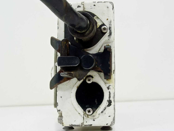 Traid Corp 1000-B – top/end view showing film transport mechanism, film guide shoe, and large circular film magazine port opening
