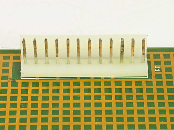 Diversified Technology CPS-710 close-up of 12-pin ISA edge connector header showing pin condition