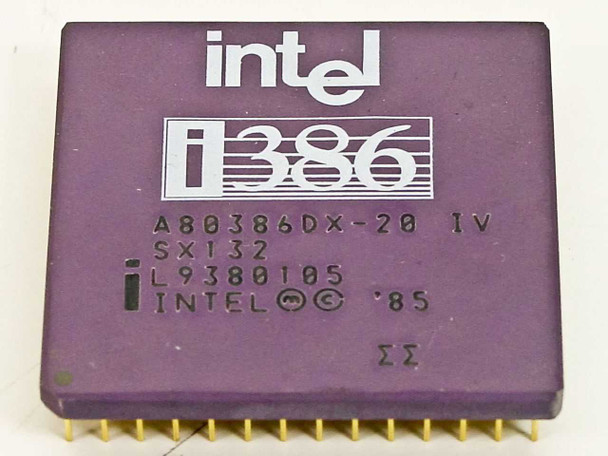 Intel 386DX-20 MHz Processor CPU A80386DX-20 (SX132)
