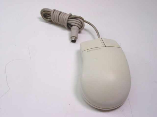 Microsoft 52695 PS/2 two-button mouse – top/front view showing mouse body and PS/2 cable