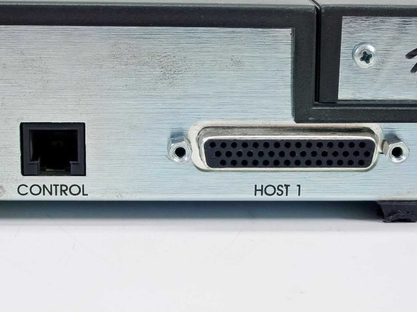 Ascend MBV-BRI4S-J – close-up of CONTROL RJ-45 port and HOST 1 DB-50 connector