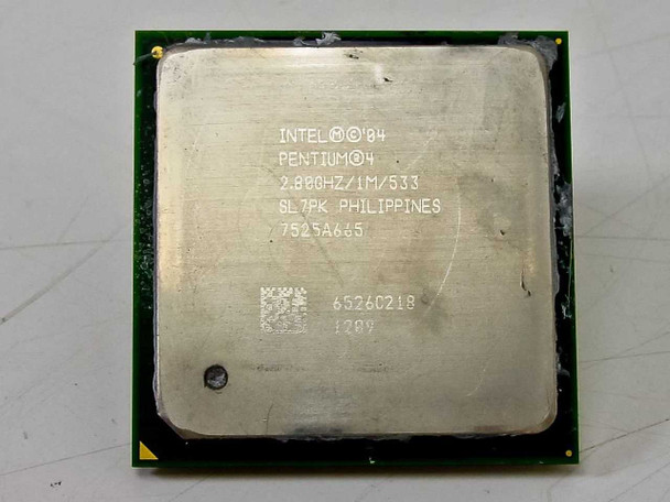Intel 2.8Ghz Socket 478 1MB 533Mhz FSB P4 CPU (SL7PK)