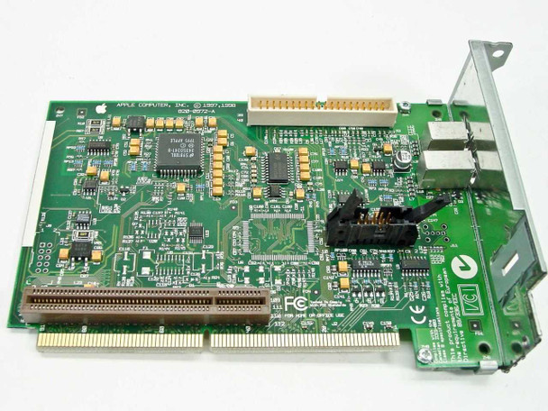 Apple 820-0972-A PCI Sound Card top-down view – component side showing Apple copyright marking, main audio controller chip, internal connectors, and rear bracket