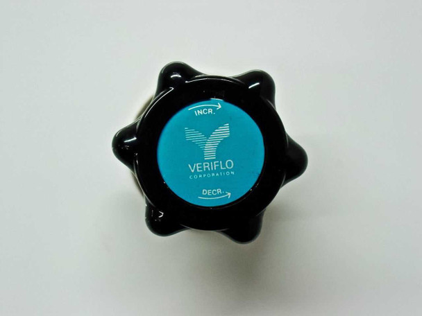 Veriflo Corporation pressure regulator adjustment knob with INCR/DECR markings