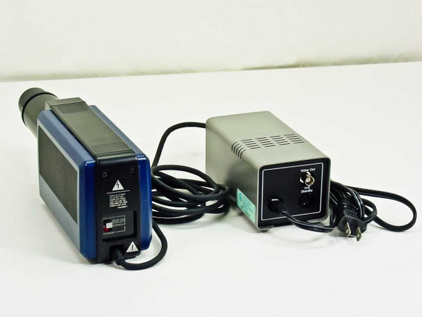 RCA TC5002 Micro-Mac Chroma camera and TC5001PS power supply rear view showing Video Out BNC and Standby connectors on power supply
