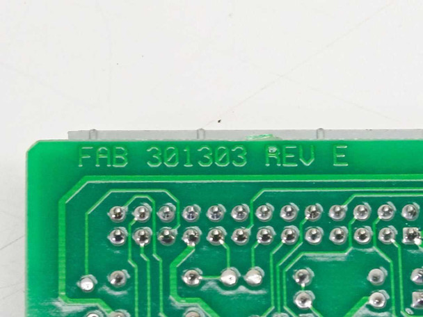 Guzik 501 PCB 301303 Rev E – close-up of FAB 301303 REV E silkscreen on PCB edge