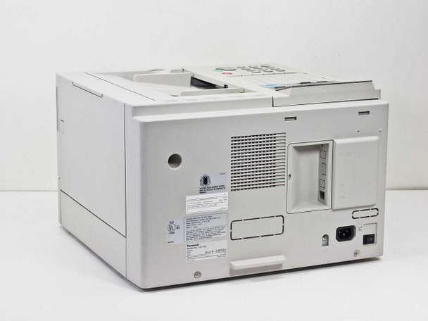 Panasonic Panafax UF-770 — rear view showing IEC power inlet, ventilation grill, and side phone line ports