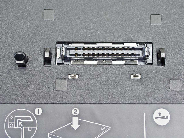 Lenovo ThinkPad 42W4627 Mini Dock – top view showing docking connector port and alignment guides