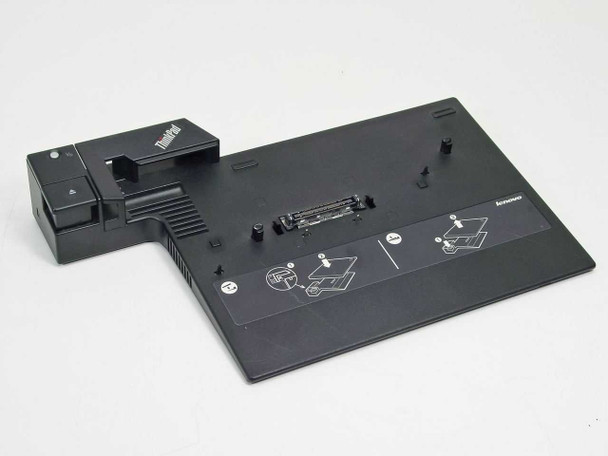 Lenovo ThinkPad 42W4623 Mini Dock Type 2505 – top and front three-quarter view showing docking connector slot and ThinkPad branding