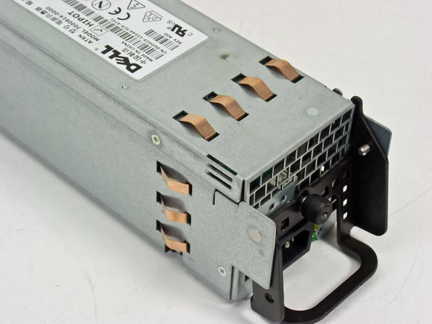 Dell GD419 700W server power supply — opposite side angled view showing hot-swap tabs and rear connector