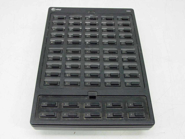 AT&T 604B1-003 Legend DSS Console – front face-on view showing 60 programmable buttons and AT&T logo