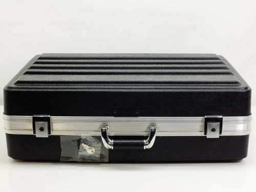Platt Black Carrying File Case Briefcase with Key (2407)