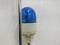Patlite Blue Rotating beacon, pole mounted with Patlite SLP-V Signal Light Tower