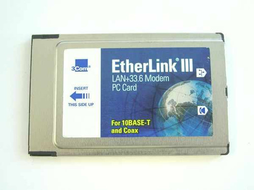 3COM 3C562D/3C563D 33.6K PCMCIA Combo Ethernet modem